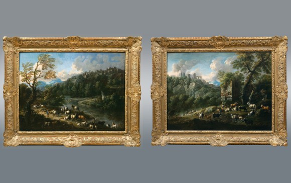 Pareja de Vistas del Tívoli<br/>Siglo XVIII