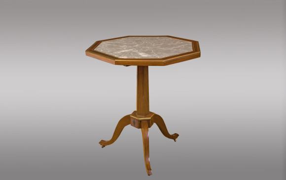 Mesa velador abatible Francesa<br/>Hacia 1800