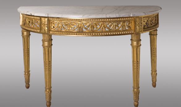 Magnificent carved and gilded <br/>Louis XVI Period Console