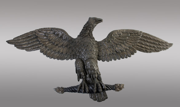 A large carved Eagle <br/>in oak and beechwood<br/> Empire Period