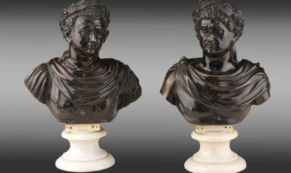 Roman Emperors Busts Italy<br/>Circa 1800