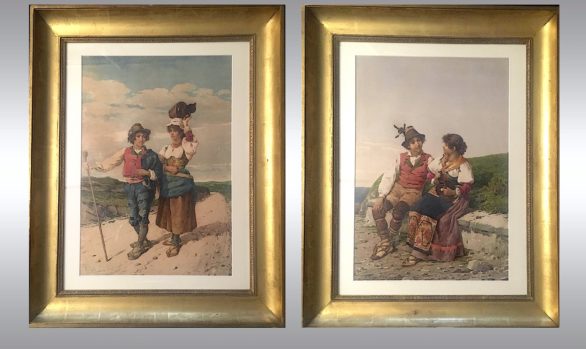 A pair of watercolours of Vicenzo Caprile<br/> (Naples 1856-1936)