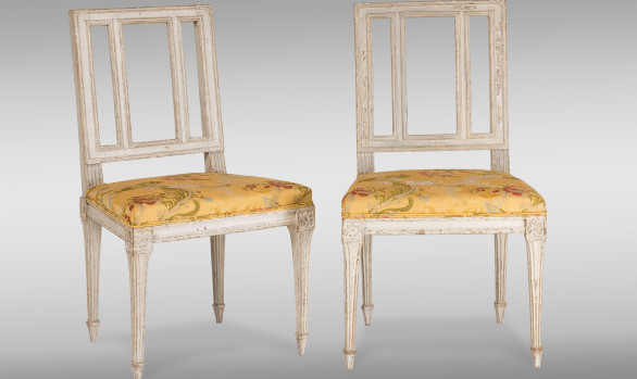 Two French Louis XVI Period <br/>Painted Chairs