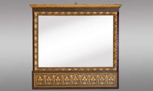 Tuscan Neoclassical Carved Mirror<br/> Early 19th. Century
