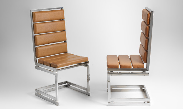 Six Italian Dining Chairs<br/> by Romeo Rega <br/> 1970´s