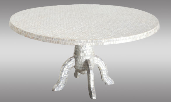 Two low Tables <br/> of mother pearl mosaic