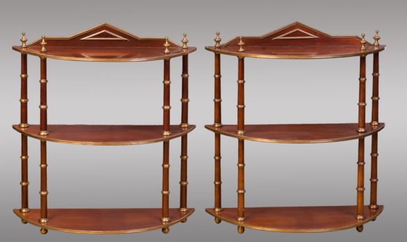 Nice Pair of Hanging Shelves<br/> Baltics<br/> Mid Nineteenth Century