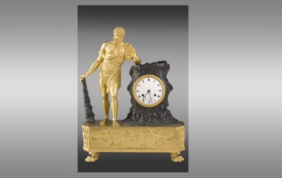 Raro reloj Imperio en bronce<br/> Francia<br/>  Princípios del siglo XIX