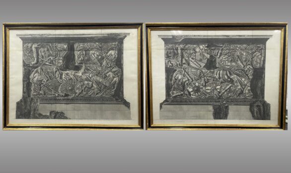 Pareja de Grabados <br/>Piranesi<br/>Siglo XVIII